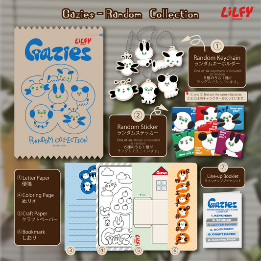 (6 Characters Complete Set) Gazies - Random Collection