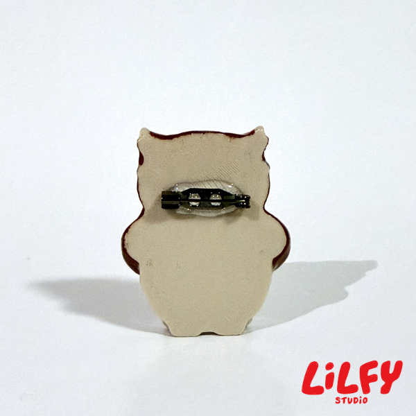 WISE OWL (Reading) - Brooch