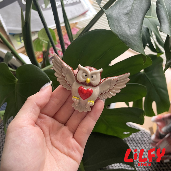WISE OWL (Fly) - Brooch