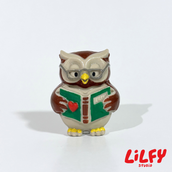 WISE OWL (Reading) - Brooch