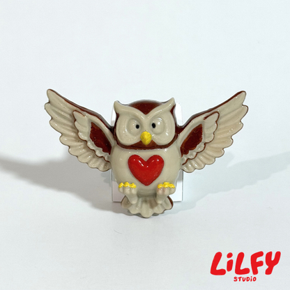 WISE OWL (Fly) - Brooch