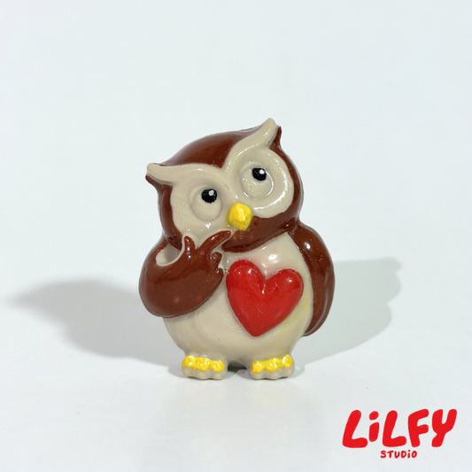 WISE OWL (Hmm) - Brooch