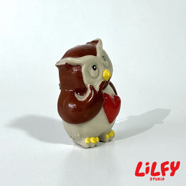 WISE OWL (Hmm) - Brooch