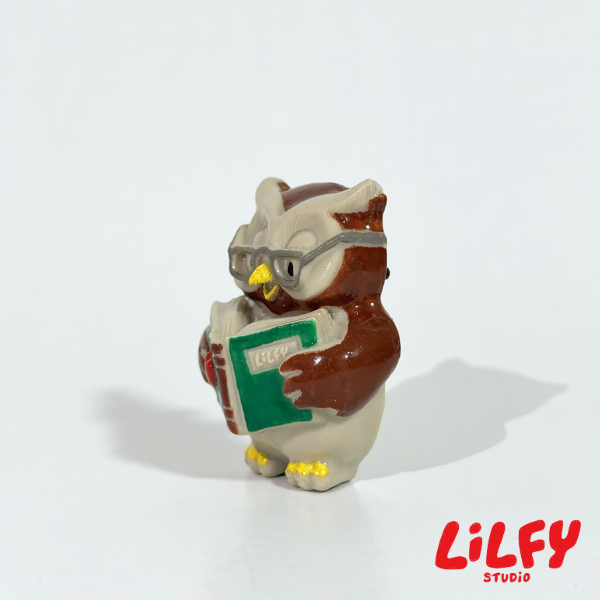 WISE OWL (Reading) - Brooch