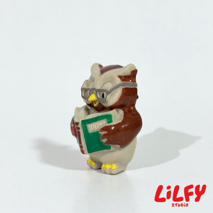 WISE OWL (Reading) - Brooch